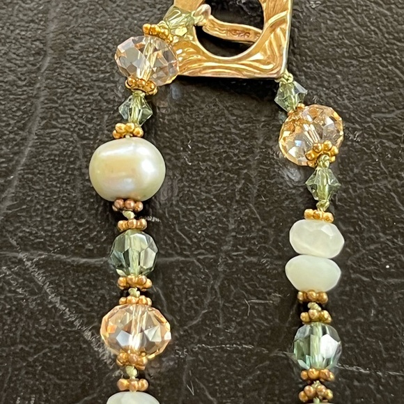 Sterling Silver glass beaded necklace set - Picture 4 of 8